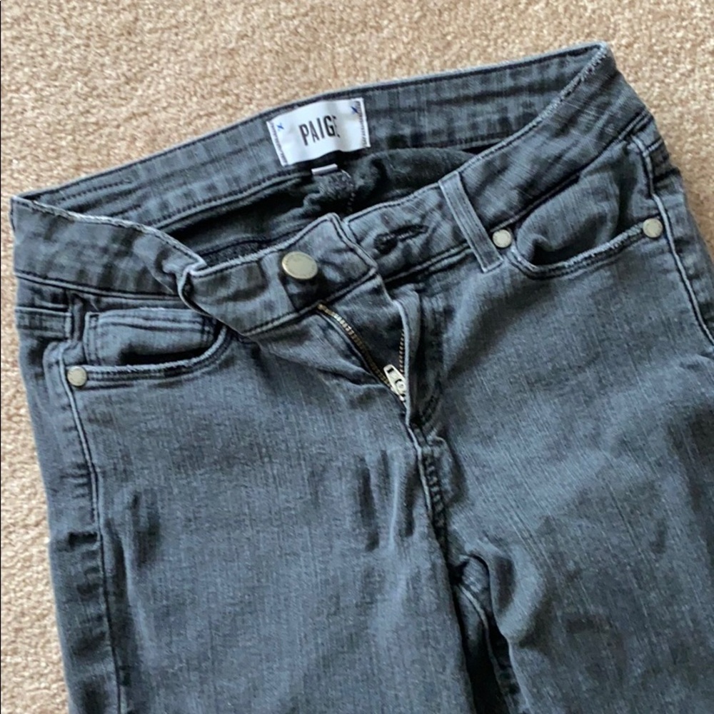 PAIGE Mid Rise Ankle Jeans